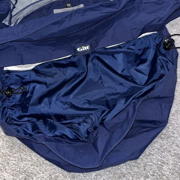 Gill Hooded Blue Lined boating sailboat sailing yacht racing waterproof jacket - Picture 4 of 8